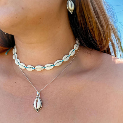 Beached Cowrie Shell Choker