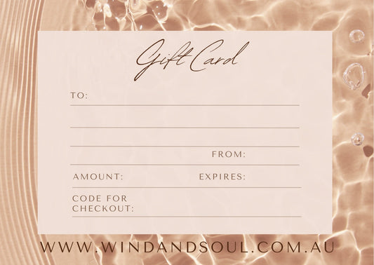 Printed Gift Card